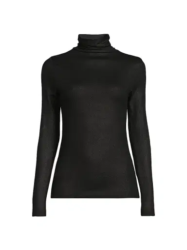 MAJESTIC FILATURES Women's Soft Touch Metallic Turtleneck Top | Thumbnail 1 MAJESTIC FILATURES Women's Soft Touch Metallic Turtleneck Top | Thumbnail 1
