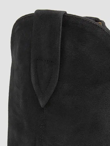 Isabel Marant Women's Duerto 35MM Suede Cowboy Boots - Black | Thumbnail 5