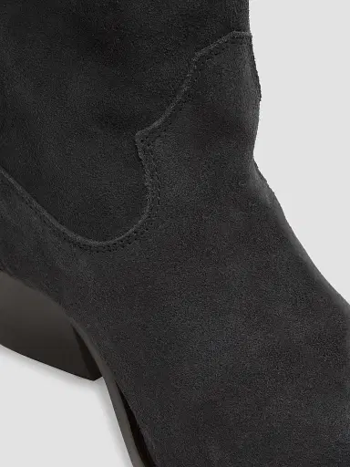 Isabel Marant Women's Duerto 35MM Suede Cowboy Boots - Black | Thumbnail 6