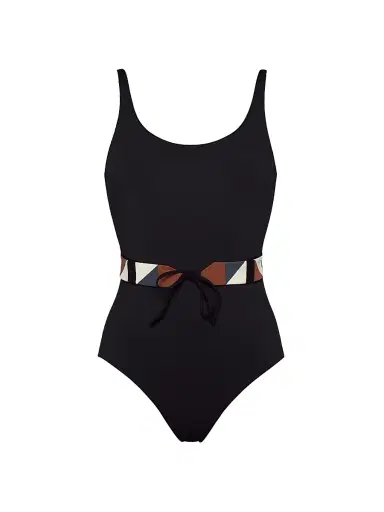 Eres Women's Damier Belted One-Piece Swimsuit | Thumbnail 1