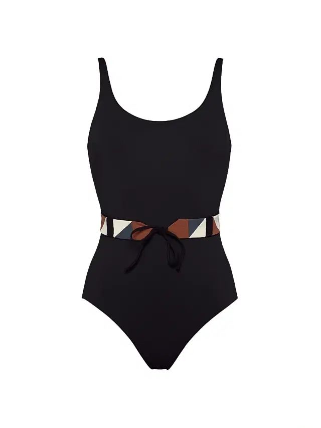 ERES Women's Damier Belted One-Piece Swimsuit - Ultra