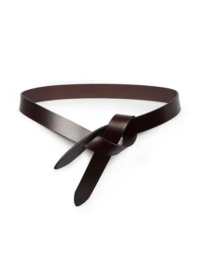 Isabel Marant Women's Lecce Knotted Leather Belt - Chocolate