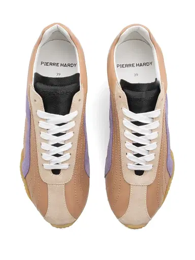 PIERRE HARDY Women's Jump Two-Tone Leather Low-Top Sneakers | Thumbnail 4 PIERRE HARDY Women's Jump Two-Tone Leather Low-Top Sneakers | Thumbnail 4