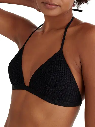 Eres Women's Darts Triangle Bikini Top - Black - Size 10 | Thumbnail 5