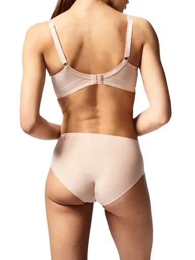 Chantelle Festivite Lace Plunge Bra - Nude Blush - Size 30D | Thumbnail 4