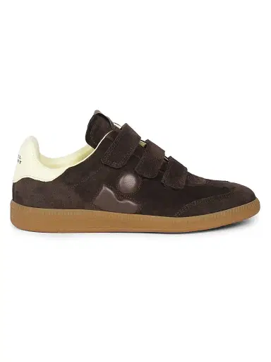 Isabel Marant Women's Beth Colorblocked Suede Low-Top Sneakers - Chocolate Light Yellow | Thumbnail 1 Isabel Marant Women's Beth Colorblocked Suede Low-Top Sneakers - Chocolate Light Yellow | Thumbnail 1