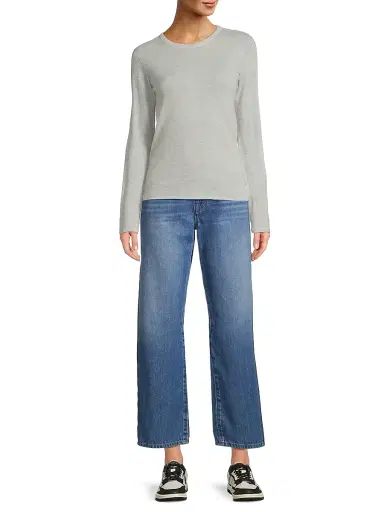 MAJESTIC FILATURES Women's Cashmere Crewneck Sweater | Thumbnail 2 MAJESTIC FILATURES Women's Cashmere Crewneck Sweater | Thumbnail 2