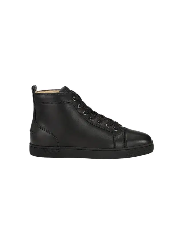 Christian Louboutin Men's Louis High Top Sneakers - Black