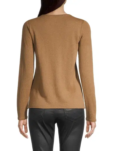 MAJESTIC FILATURES Women's Cashmere Crewneck Sweater | Thumbnail 5 MAJESTIC FILATURES Women's Cashmere Crewneck Sweater | Thumbnail 5