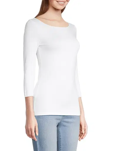 MAJESTIC FILATURES Women's Merrow Soft Touch Boatneck Top | Thumbnail 4