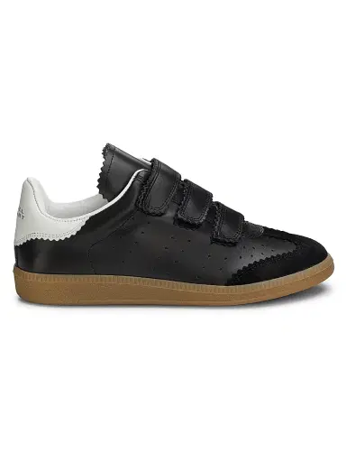 Isabel Marant Women's Beth Leather Low-Top Sneakers - Black - Size 10 | Thumbnail 1