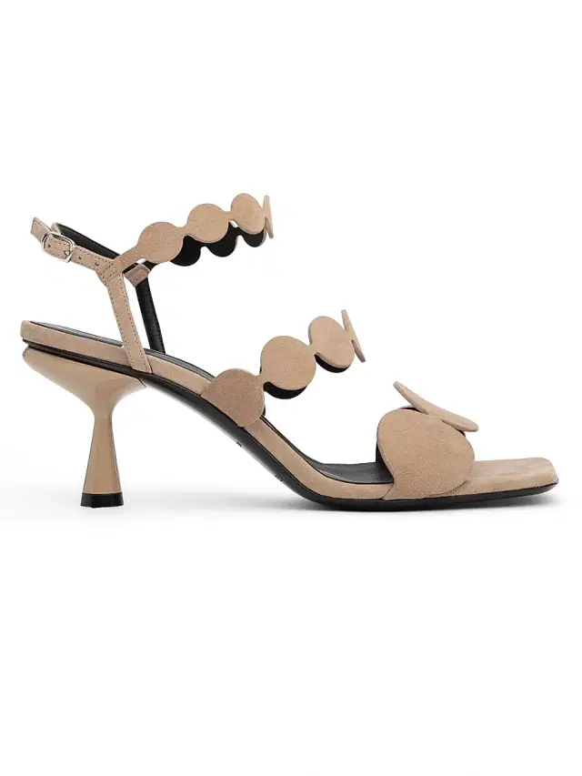 Pierre Hardy Women's Bulles Suede Sandals - Suede Kid Beige