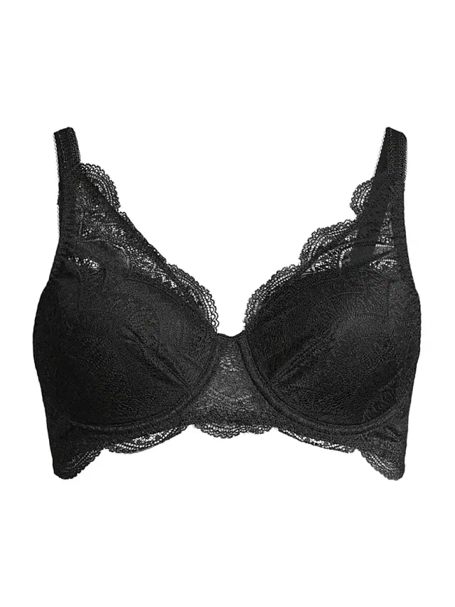 Simone Pérèle Women's Karma Molded Lace Bra - Black