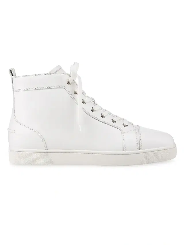 Christian Louboutin Men's Louis High Top Sneakers - White