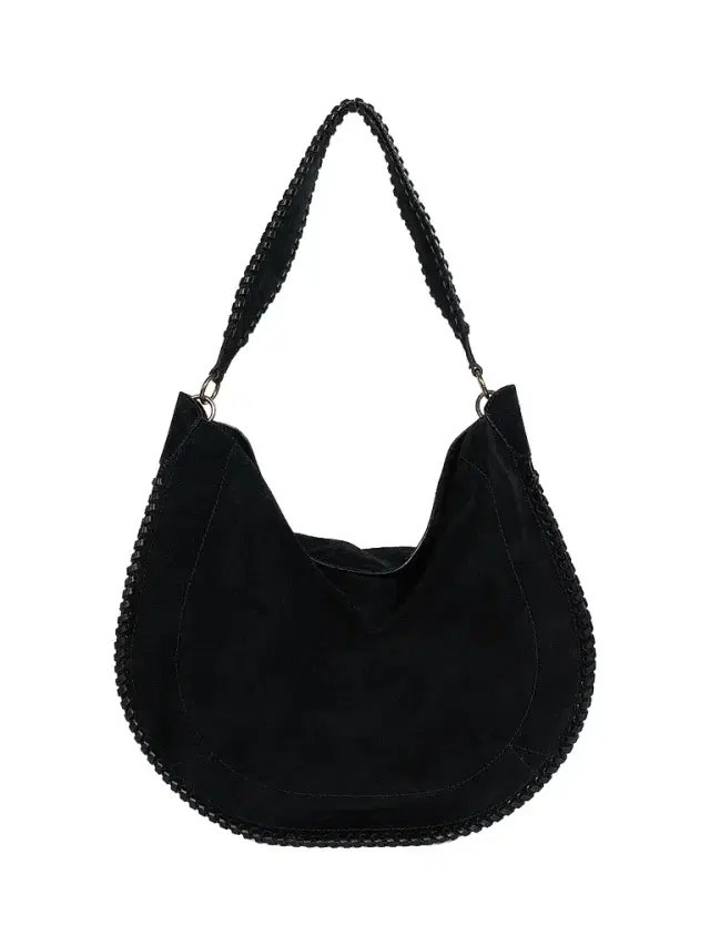Women's Oskan Suede Leather Hobo Bag - Black