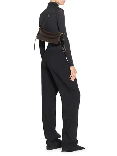 Alaïa Women's Le Click Leather Shoulder Bag | Thumbnail 2