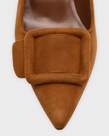 Manolo Blahnik Maysale Suede Buckle Pumps | Thumbnail 6 Manolo Blahnik Maysale Suede Buckle Pumps | Thumbnail 6