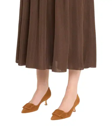 Manolo Blahnik Maysale Suede Buckle Pumps | Thumbnail 1 Manolo Blahnik Maysale Suede Buckle Pumps | Thumbnail 1