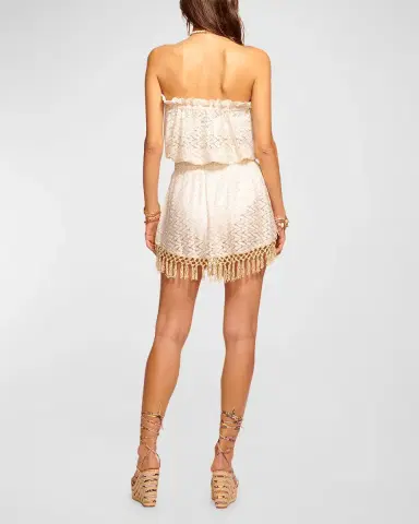 Ramy Brook Lauryn Strapless Crochet Mini Dress | Thumbnail 3