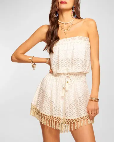 Ramy Brook Lauryn Strapless Crochet Mini Dress | Thumbnail 4