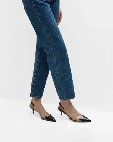 Alaïa Coeur Plexi Heart-Toe Slingback Pumps | Thumbnail 2
