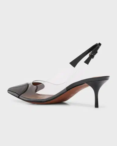 Alaïa Coeur Plexi Heart-Toe Slingback Pumps | Thumbnail 4