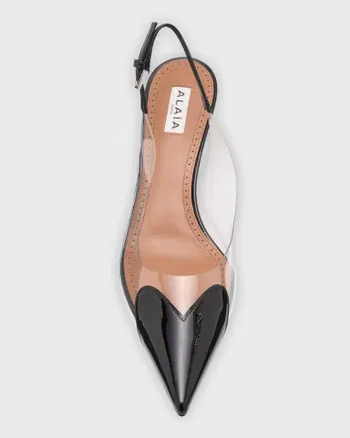 Alaïa Coeur Plexi Heart-Toe Slingback Pumps | Thumbnail 5