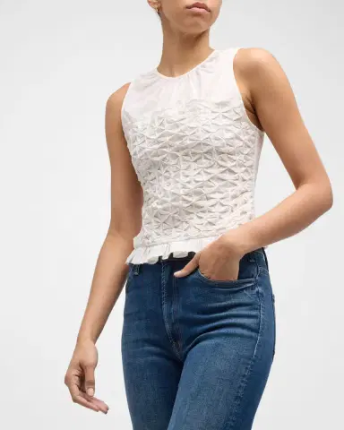 Ramy Brook Paisley Textured Ruffle-Hem Blouse | Thumbnail 7 Ramy Brook Paisley Textured Ruffle-Hem Blouse | Thumbnail 7
