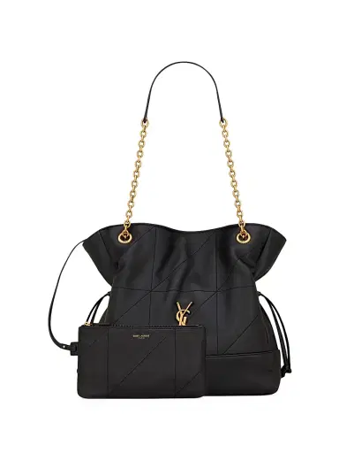 Saint Laurent Women's Small Jamie Shopping Shoulder Bag - Black | Thumbnail 3