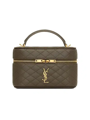 Saint Laurent Women's Gaby Mini Vanity Bag in Lambskin - Light Musk | Thumbnail 4