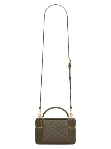 Saint Laurent Women's Gaby Mini Vanity Bag in Lambskin - Light Musk | Thumbnail 7