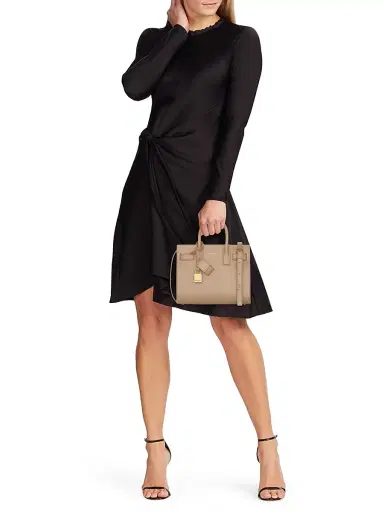 Saint Laurent Women's Nano Sac De Jour Leather Satchel - Dark Beige | Thumbnail 2