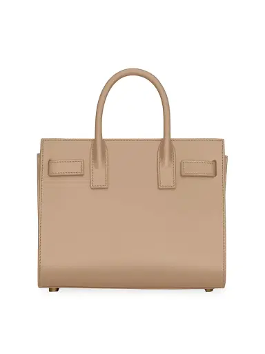 Saint Laurent Women's Nano Sac De Jour Leather Satchel - Dark Beige | Thumbnail 3