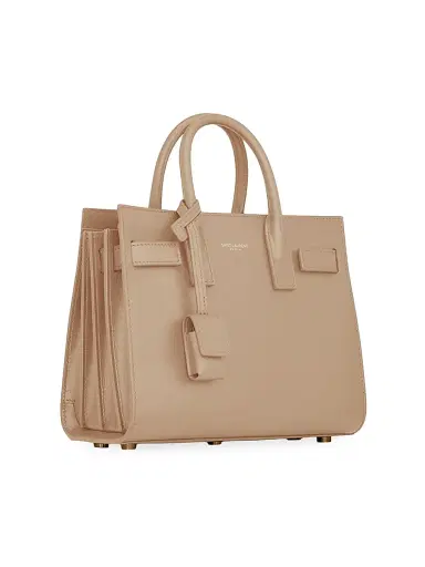 Saint Laurent Women's Nano Sac De Jour Leather Satchel - Dark Beige | Thumbnail 6