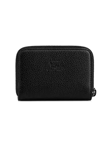 Christian Louboutin Women's Pannettone Leather Coin Purse - Black | Thumbnail 3
