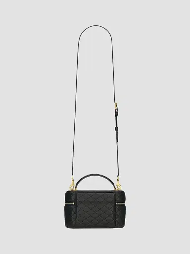 Saint Laurent Women's Gaby Mini Vanity Bag in Lambskin - Black | Thumbnail 6