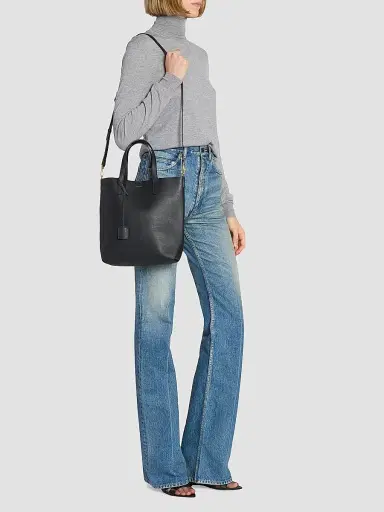 Saint Laurent Women's Shopping Tote Bag in Leather | Thumbnail 2 Saint Laurent Women's Shopping Tote Bag in Leather | Thumbnail 2