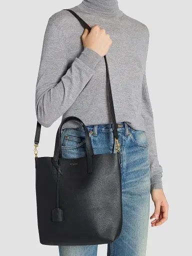 Saint Laurent Women's Shopping Tote Bag in Leather | Thumbnail 3 Saint Laurent Women's Shopping Tote Bag in Leather | Thumbnail 3