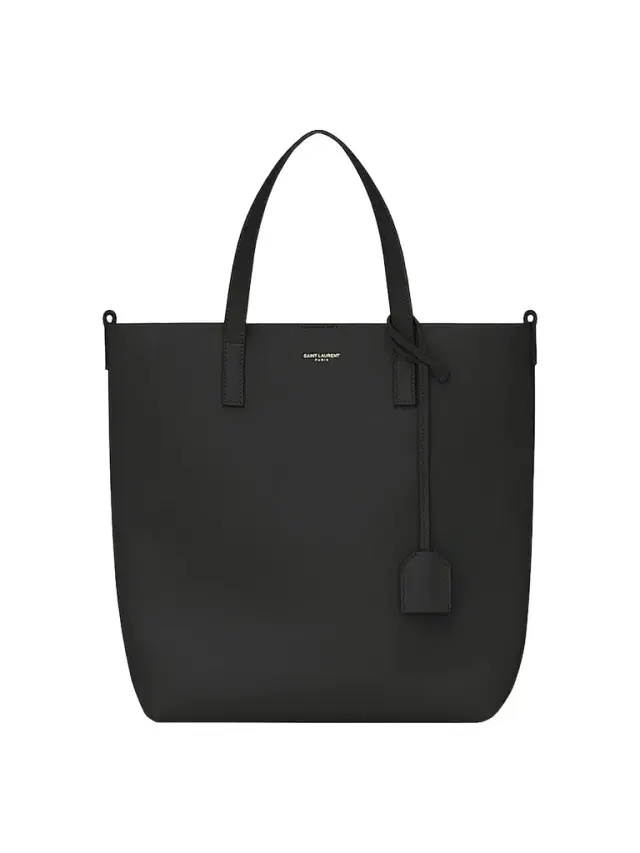 Women's Shopping Tote Bag in Leather - Nero