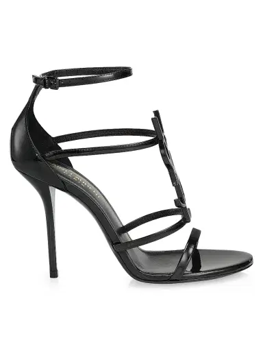 Saint Laurent Women's Cassandra Leather Sandals | Thumbnail 1 Saint Laurent Women's Cassandra Leather Sandals | Thumbnail 1