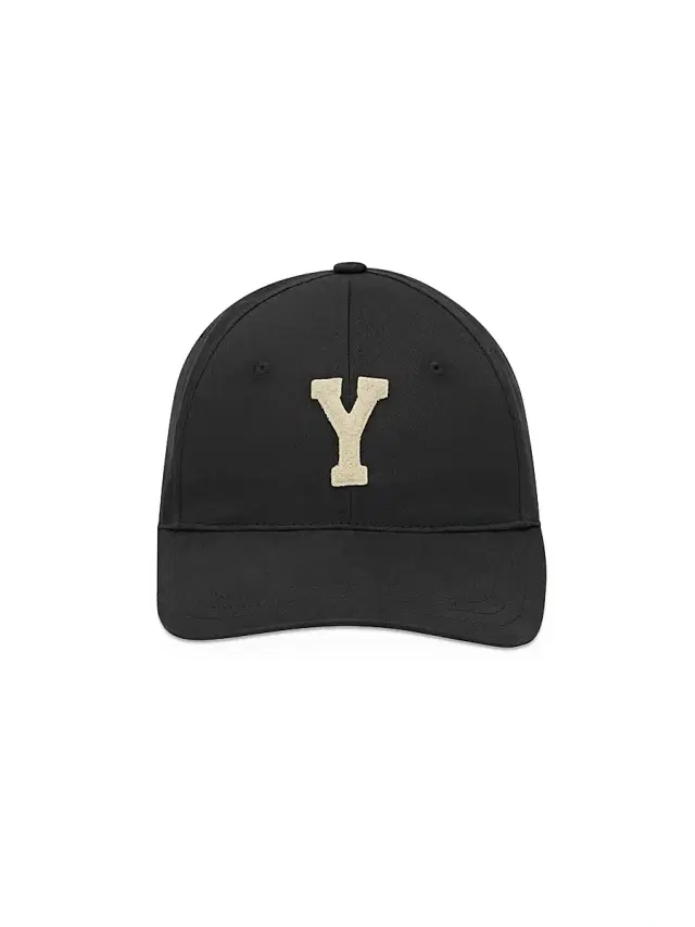 Women's Y Varsity Cap in Gabardine - Black And