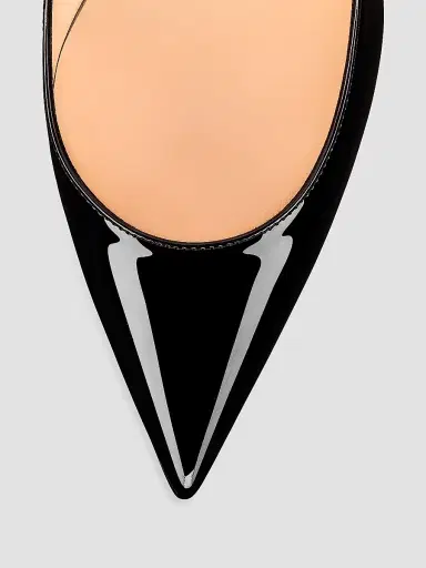 Christian Louboutin Women's Kate 100MM Patent Leather Pumps - Black - Size 12.5 | Thumbnail 4 Christian Louboutin Women's Kate 100MM Patent Leather Pumps - Black - Size 12.5 | Thumbnail 4
