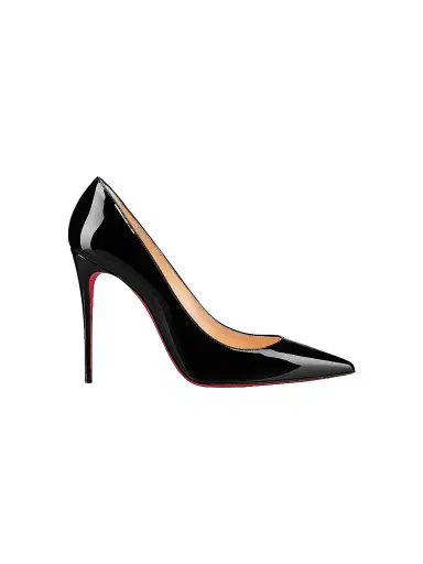 Christian Louboutin Women's Kate 100MM Patent Leather Pumps - Black - Size 12.5 | Thumbnail 1 Christian Louboutin Women's Kate 100MM Patent Leather Pumps - Black - Size 12.5 | Thumbnail 1