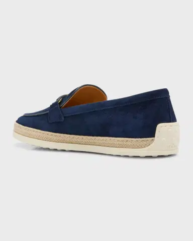 Tod 's Suede T-Ring Espadrille Loafers | Thumbnail 4
