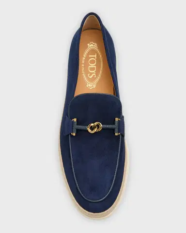 Tod 's Suede T-Ring Espadrille Loafers | Thumbnail 5