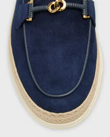 Tod 's Suede T-Ring Espadrille Loafers | Thumbnail 6