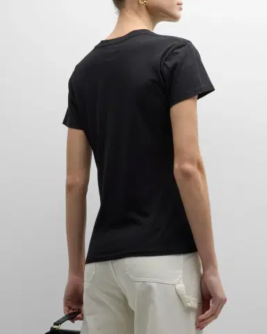 Nili Lotan Mariela Crewneck T-Shirt | Thumbnail 3