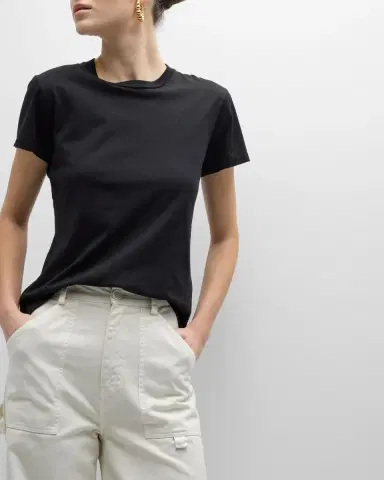 Nili Lotan Mariela Crewneck T-Shirt | Thumbnail 7