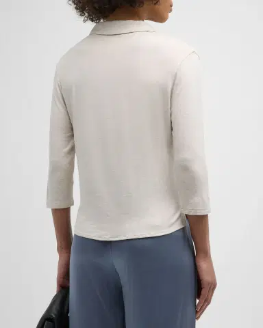 MAJESTIC FILATURES Soft Touch Semi-Relaxed Button-Front Shirt | Thumbnail 6 MAJESTIC FILATURES Soft Touch Semi-Relaxed Button-Front Shirt | Thumbnail 6