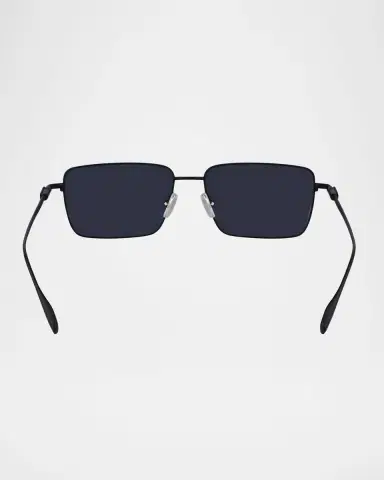 Ferragamo Men's Gancini Evolution Metal Rectangle Sunglasses | Thumbnail 5 Ferragamo Men's Gancini Evolution Metal Rectangle Sunglasses | Thumbnail 5